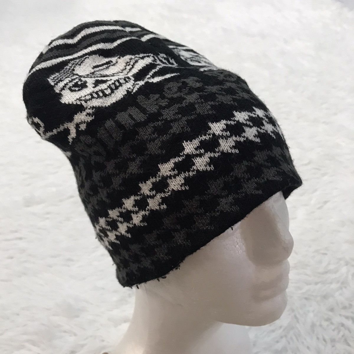 Japanese Brand Printed Bunker Mentality Snow Cap/Beanie Hat Size ONE SIZE - 5 Thumbnail