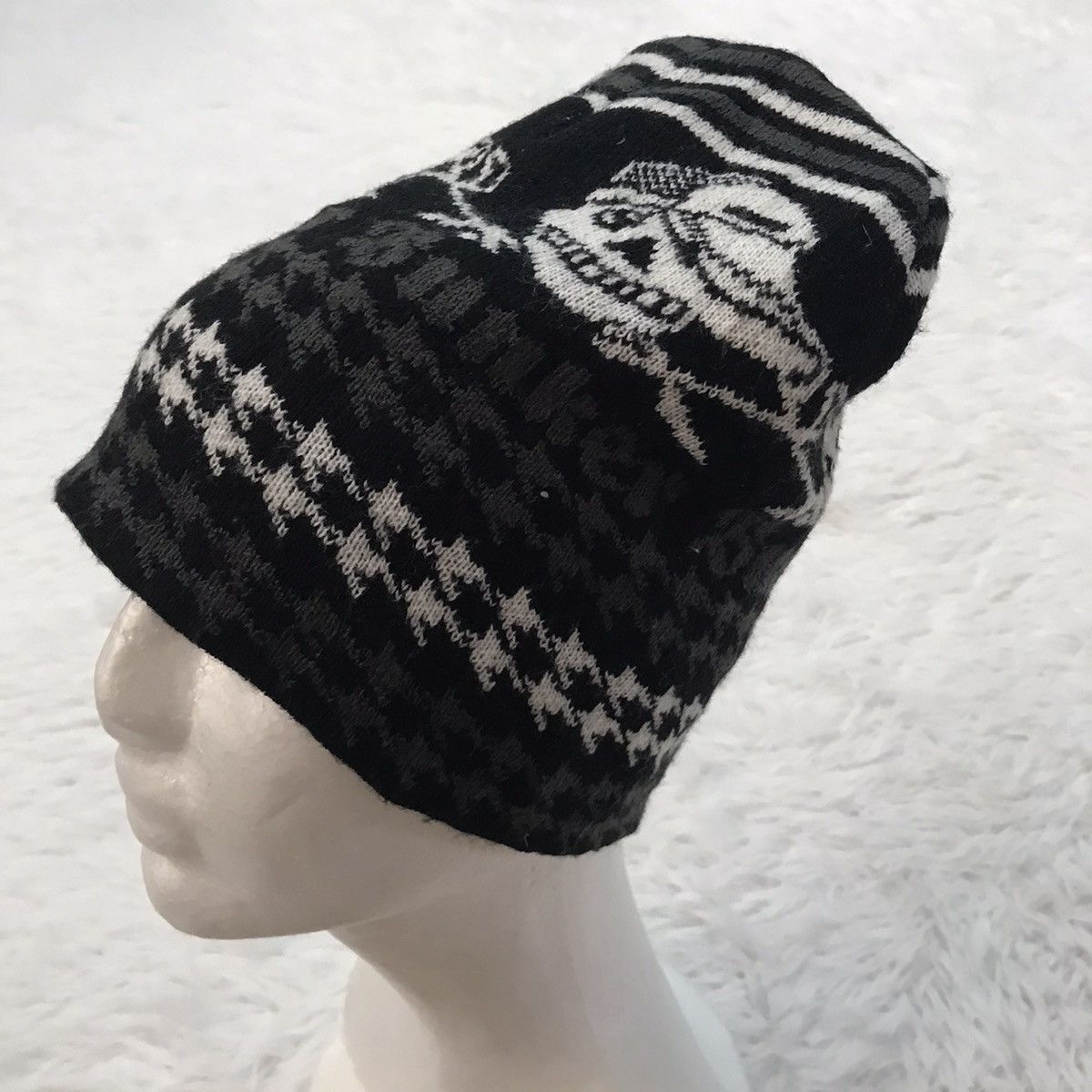Japanese Brand Printed Bunker Mentality Snow Cap/Beanie Hat Size ONE SIZE - 3 Thumbnail