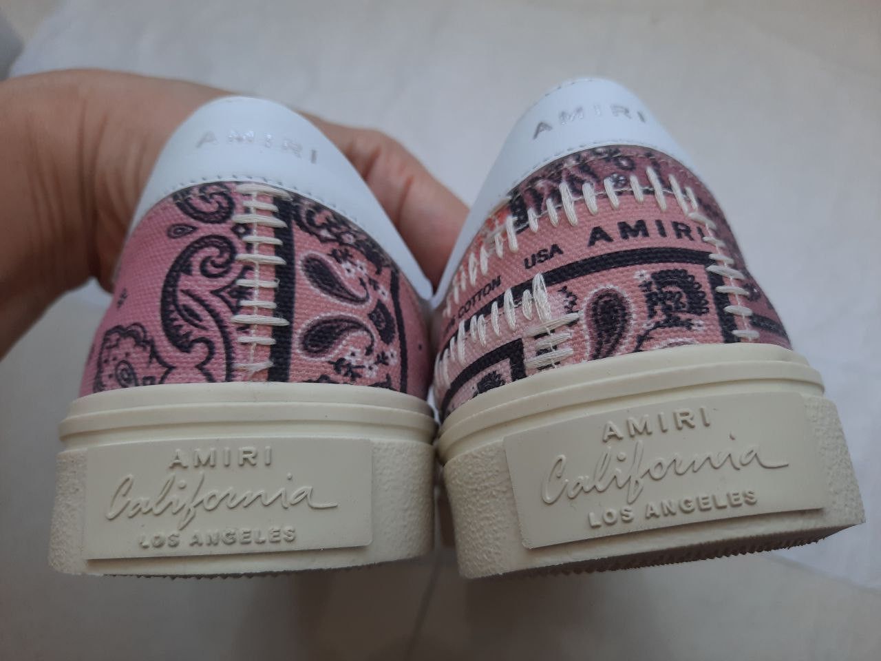Amiri *New* Reconstructed Bandana Paisley Slip On Sneakers Size US 9 / EU 42 - 7 Thumbnail