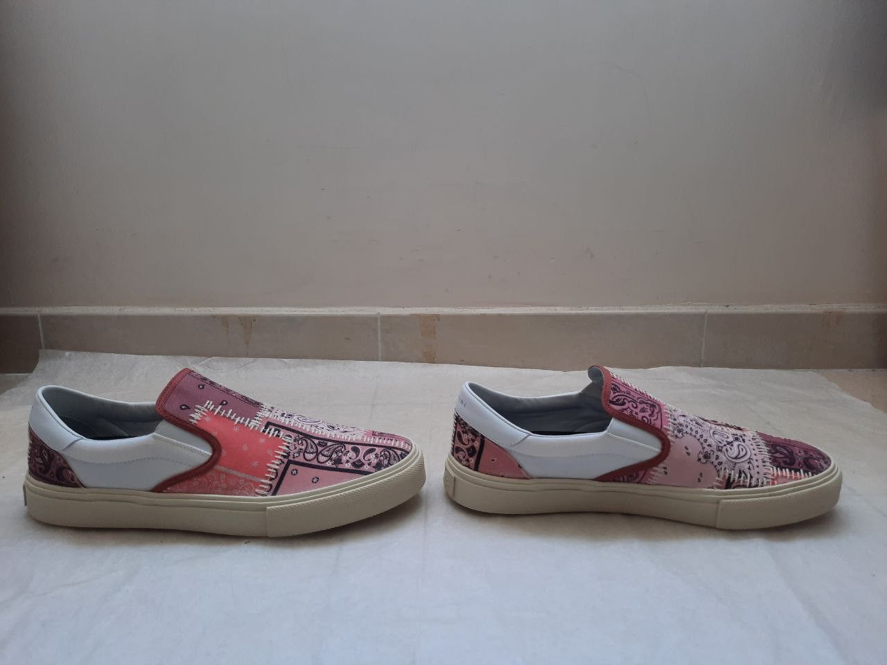 Amiri *New* Reconstructed Bandana Paisley Slip On Sneakers Size US 9 / EU 42 - 5 Thumbnail