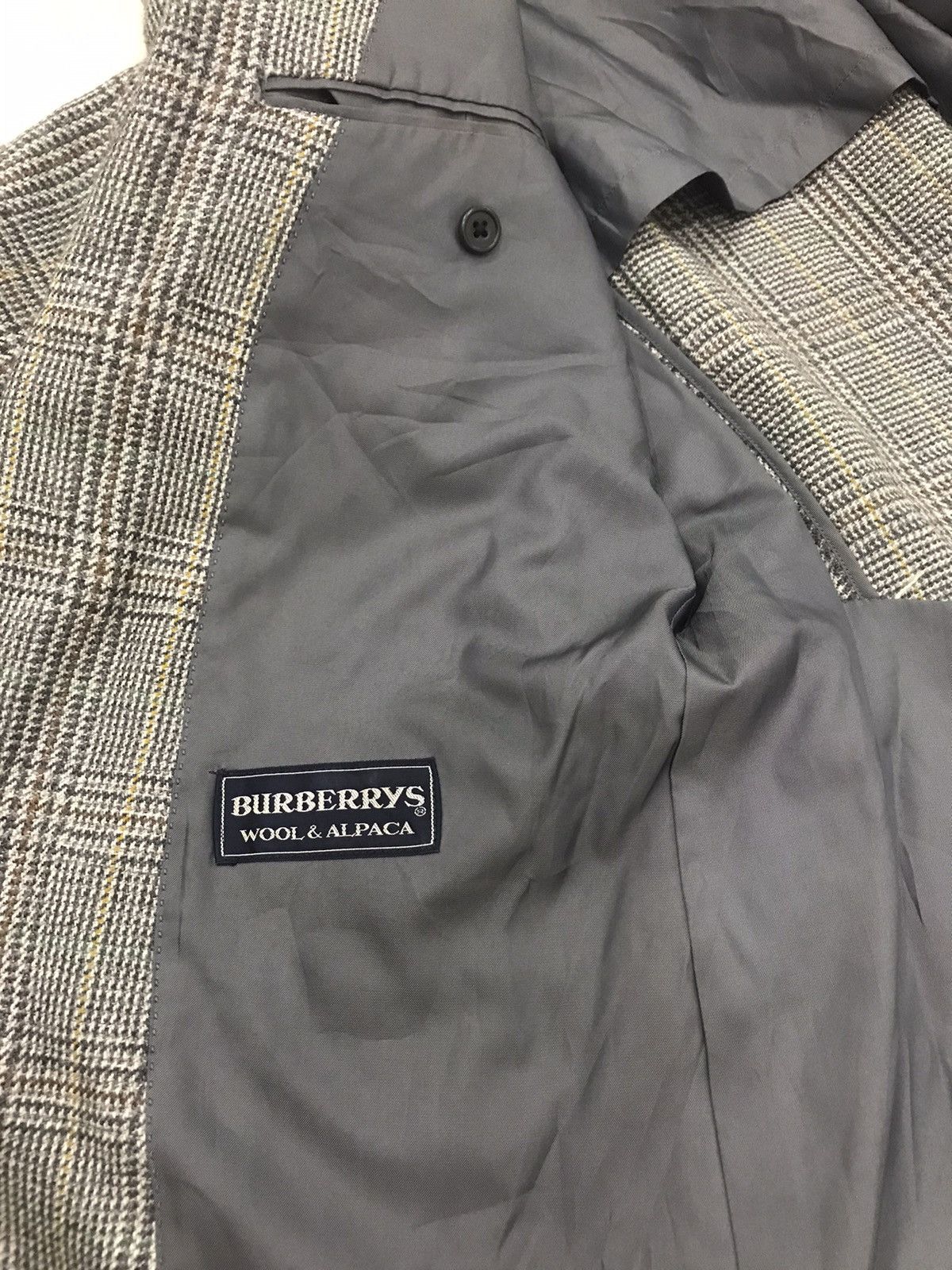 Burberry × Vintage VINTAGE BURBERRYS PLAID PATTERN BLAZER COAT Size 38R - 12 Thumbnail