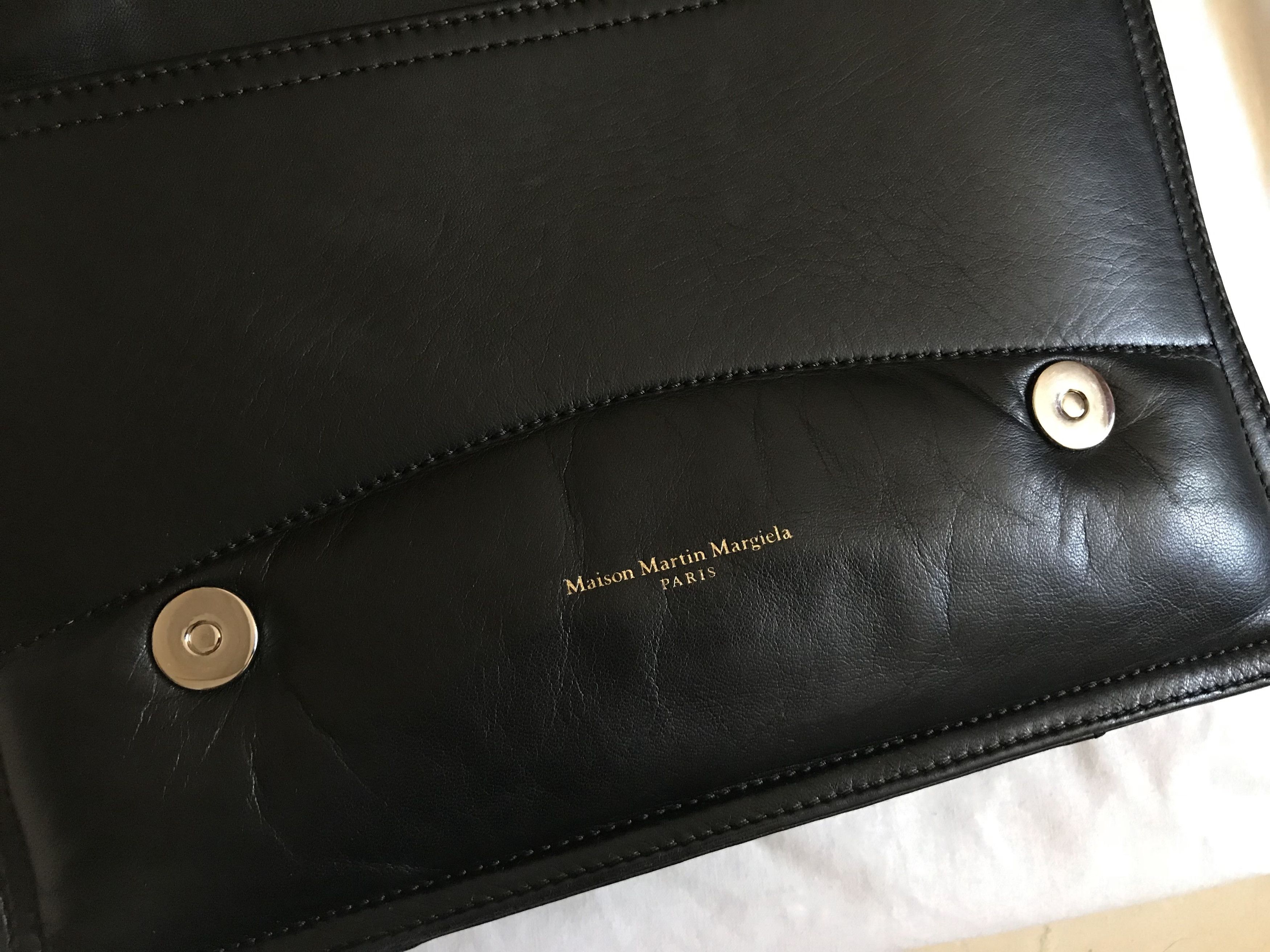 Maison Margiela Maison Margiela MMM black leather shoulder bag Size ONE SIZE - 3 Thumbnail