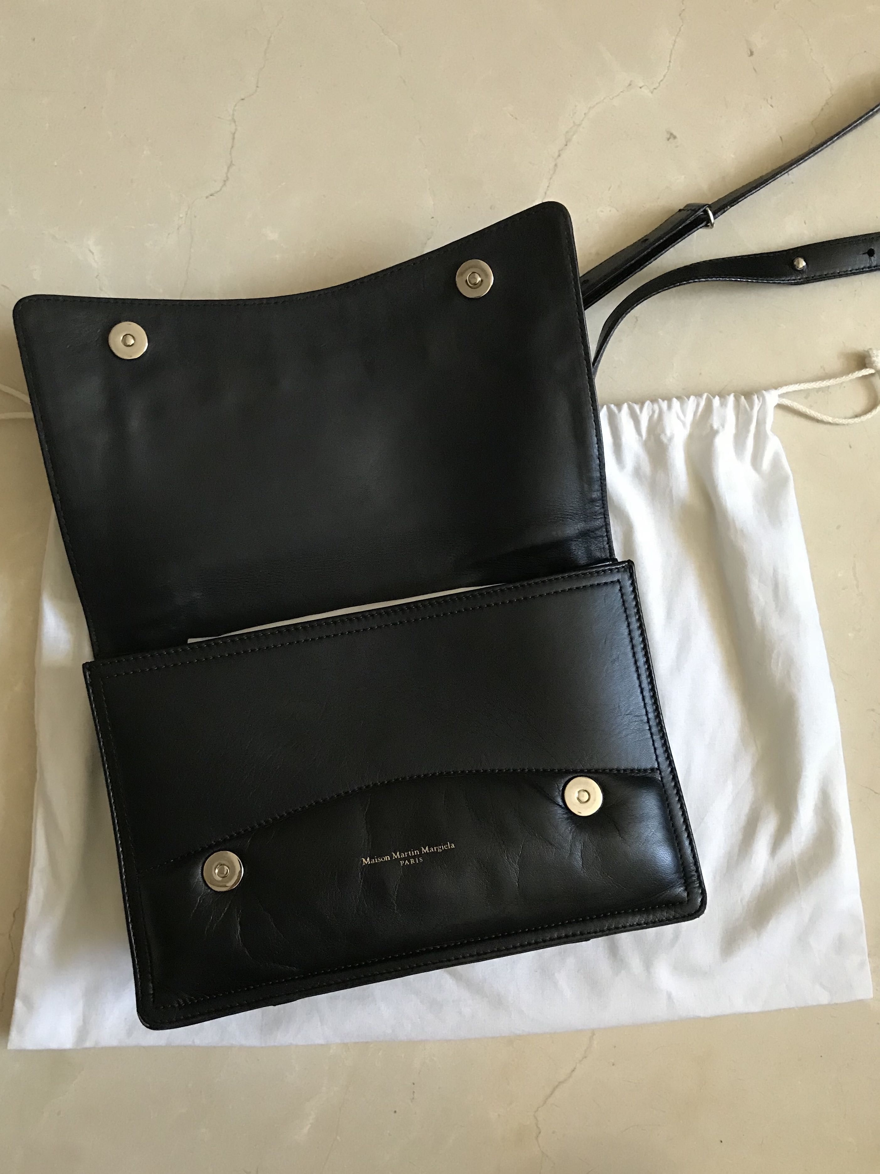Maison Margiela Maison Margiela MMM black leather shoulder bag Size ONE SIZE - 2 Thumbnail