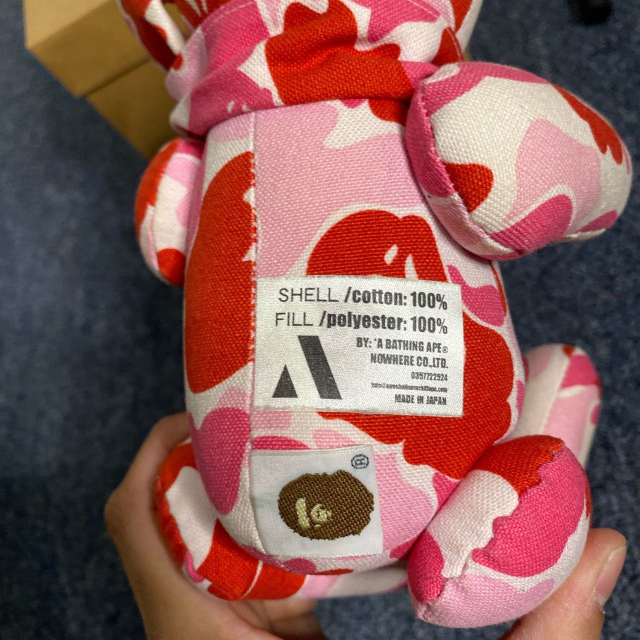 Bape ABATHING ape Bape Pink Bear Plush doll Size ONE SIZE - 3 Thumbnail