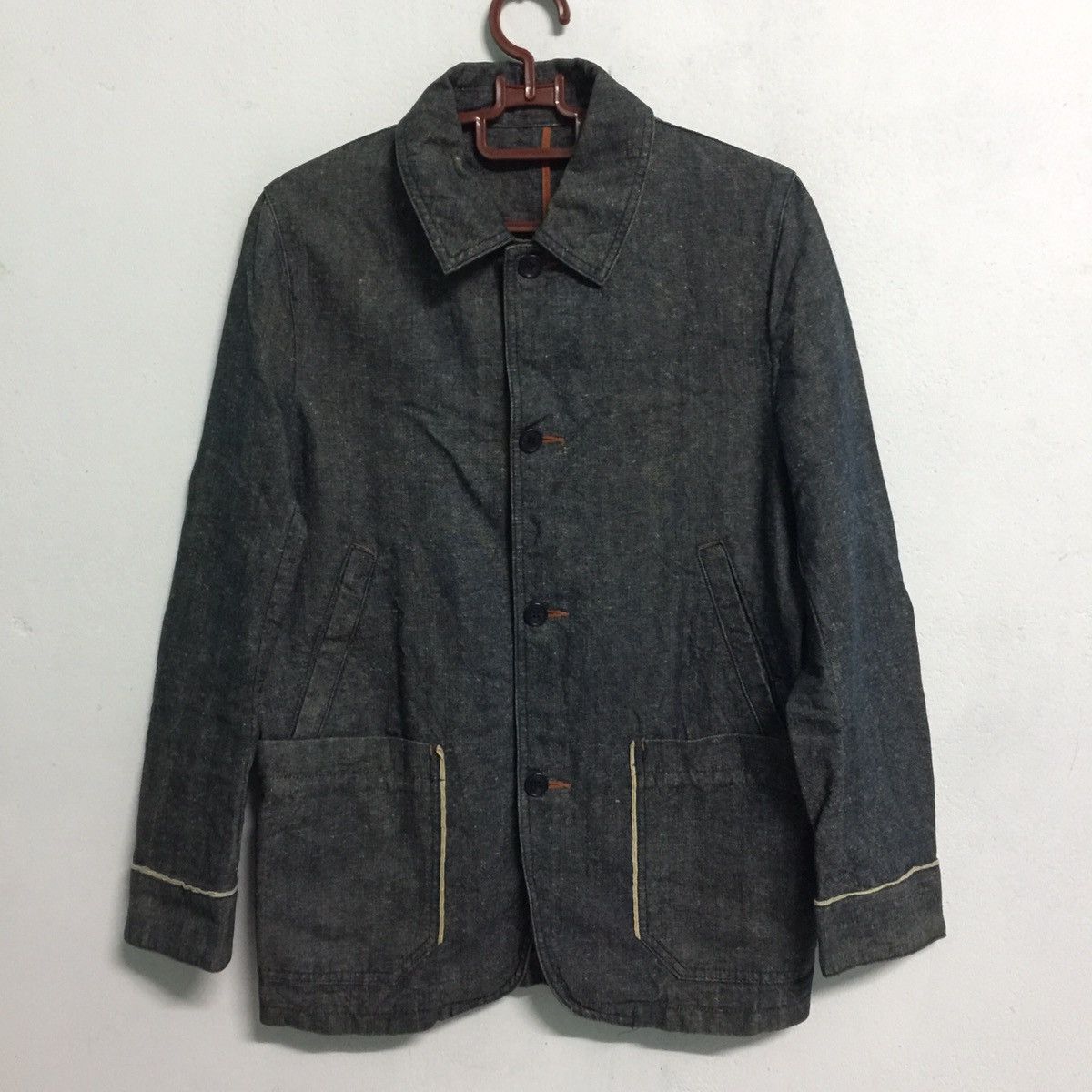 image of Nice Design Button Up Jacket, Men's (Size Medium)