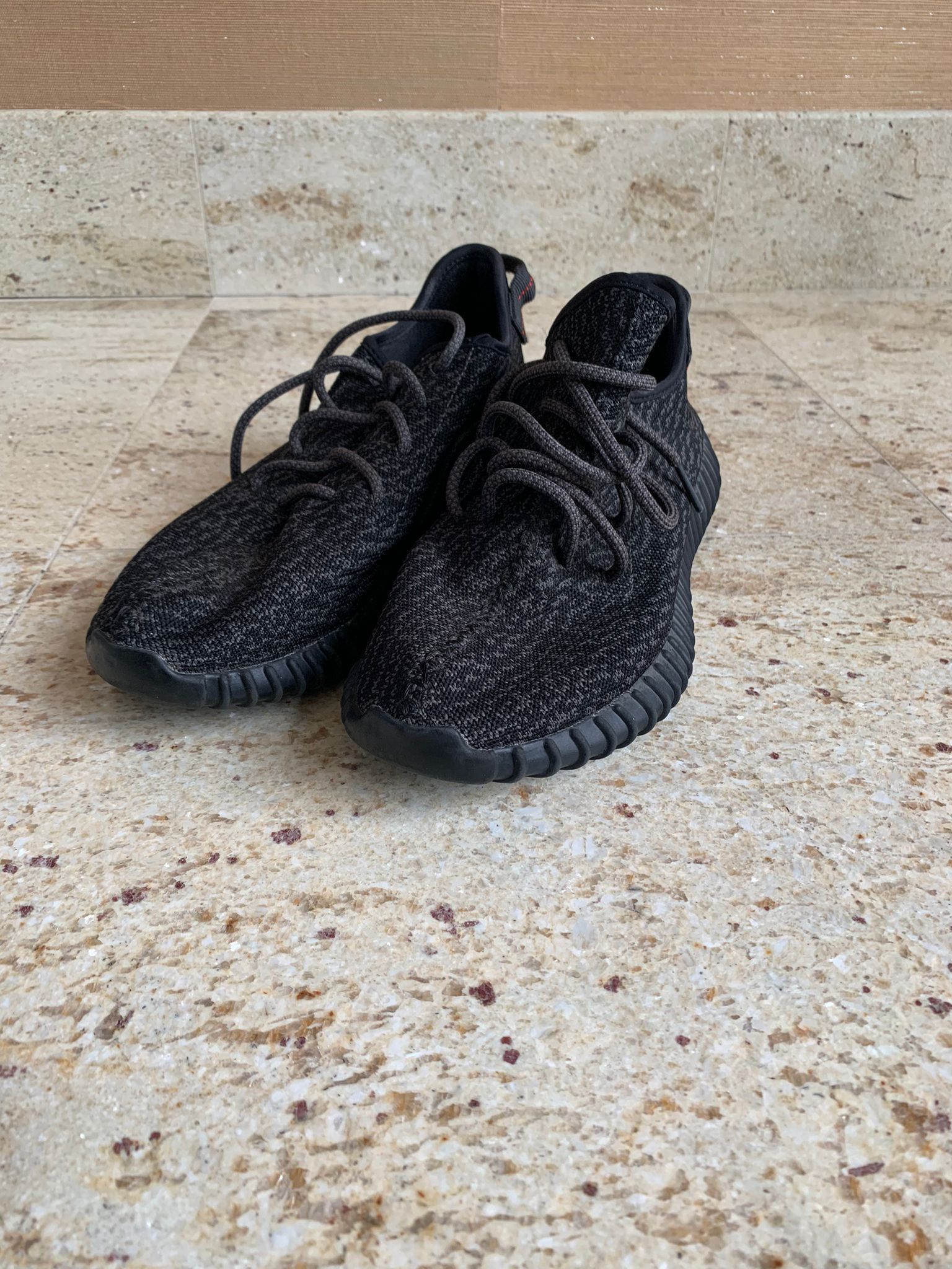 Adidas × Kanye West 350 Boost Sneakers in Black Size US 11 / EU 44 - 2 Thumbnail