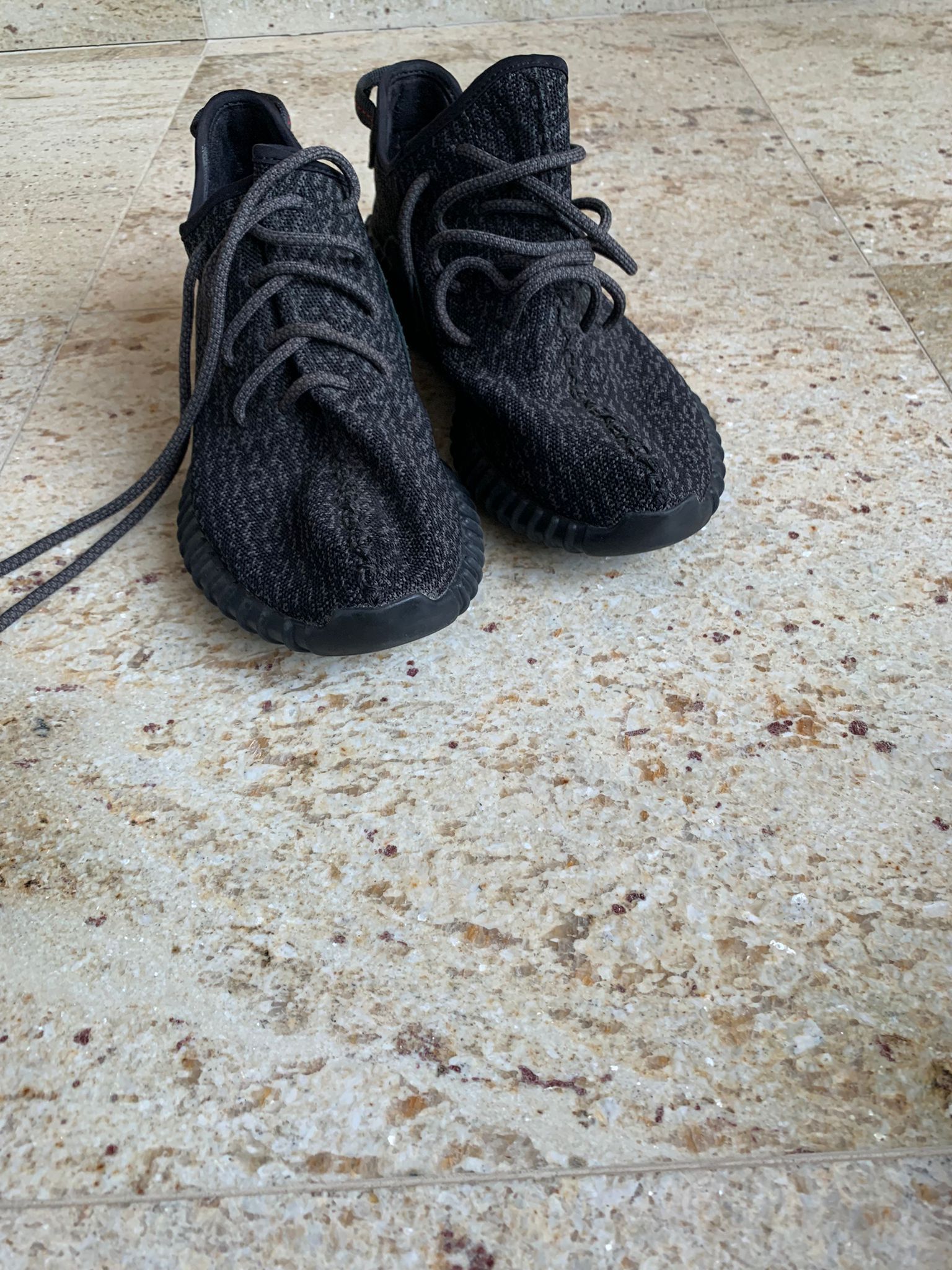 Adidas × Kanye West 350 Boost Sneakers in Black Size US 11 / EU 44 - 12 Thumbnail