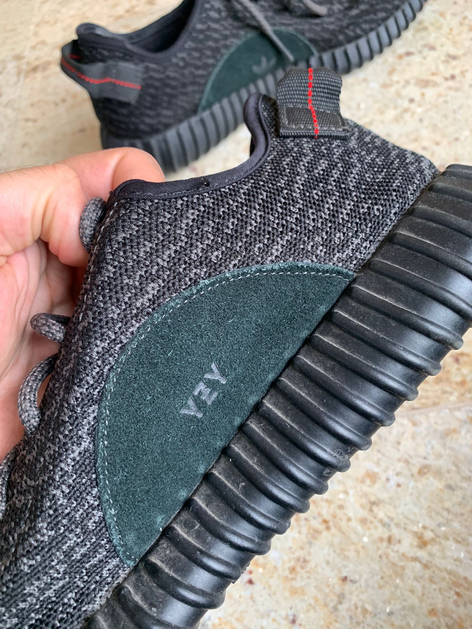 Adidas × Kanye West 350 Boost Sneakers in Black Size US 11 / EU 44 - 11 Thumbnail