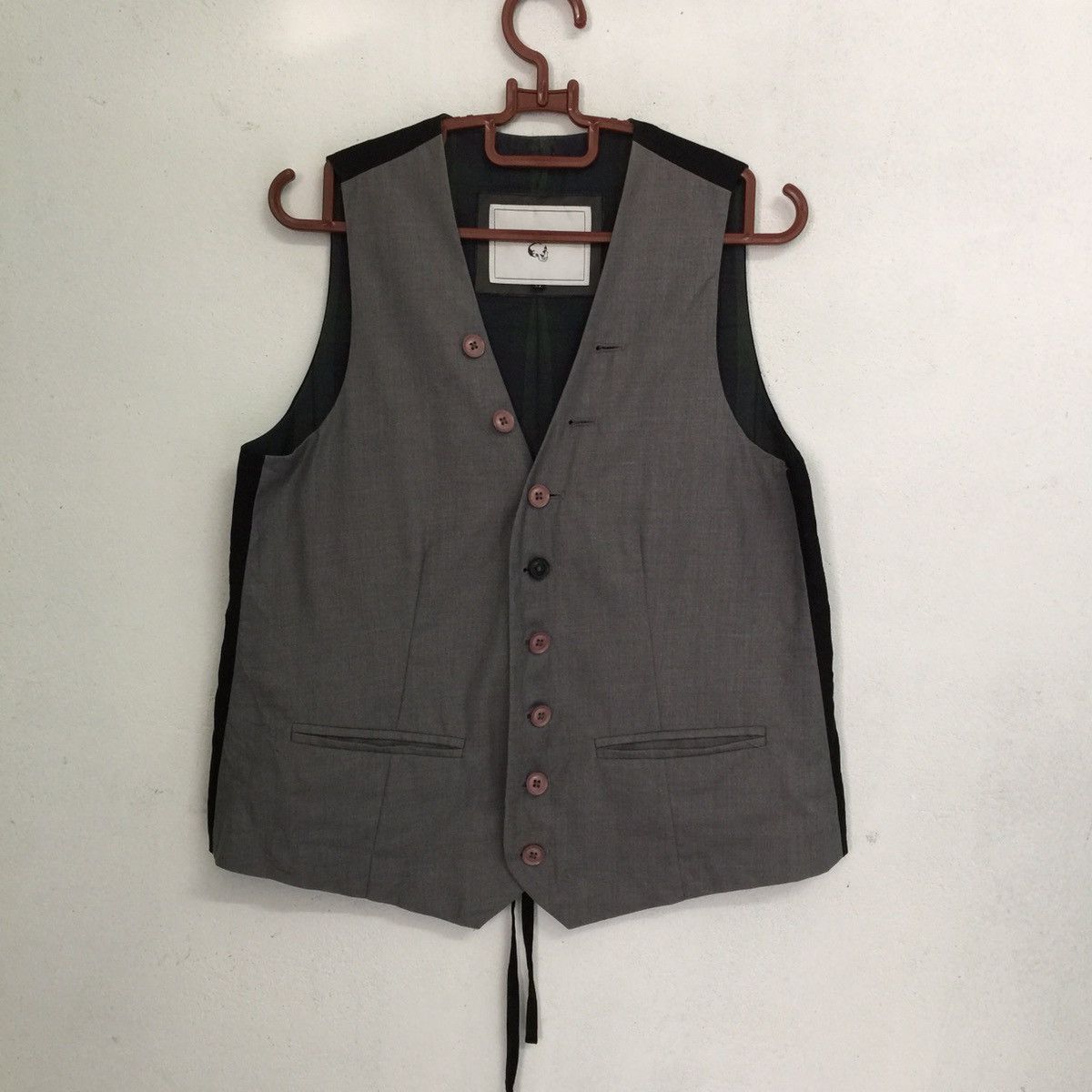 image of Marion Fashionable Tweed Vest From Japan, Men's (Size Medium)