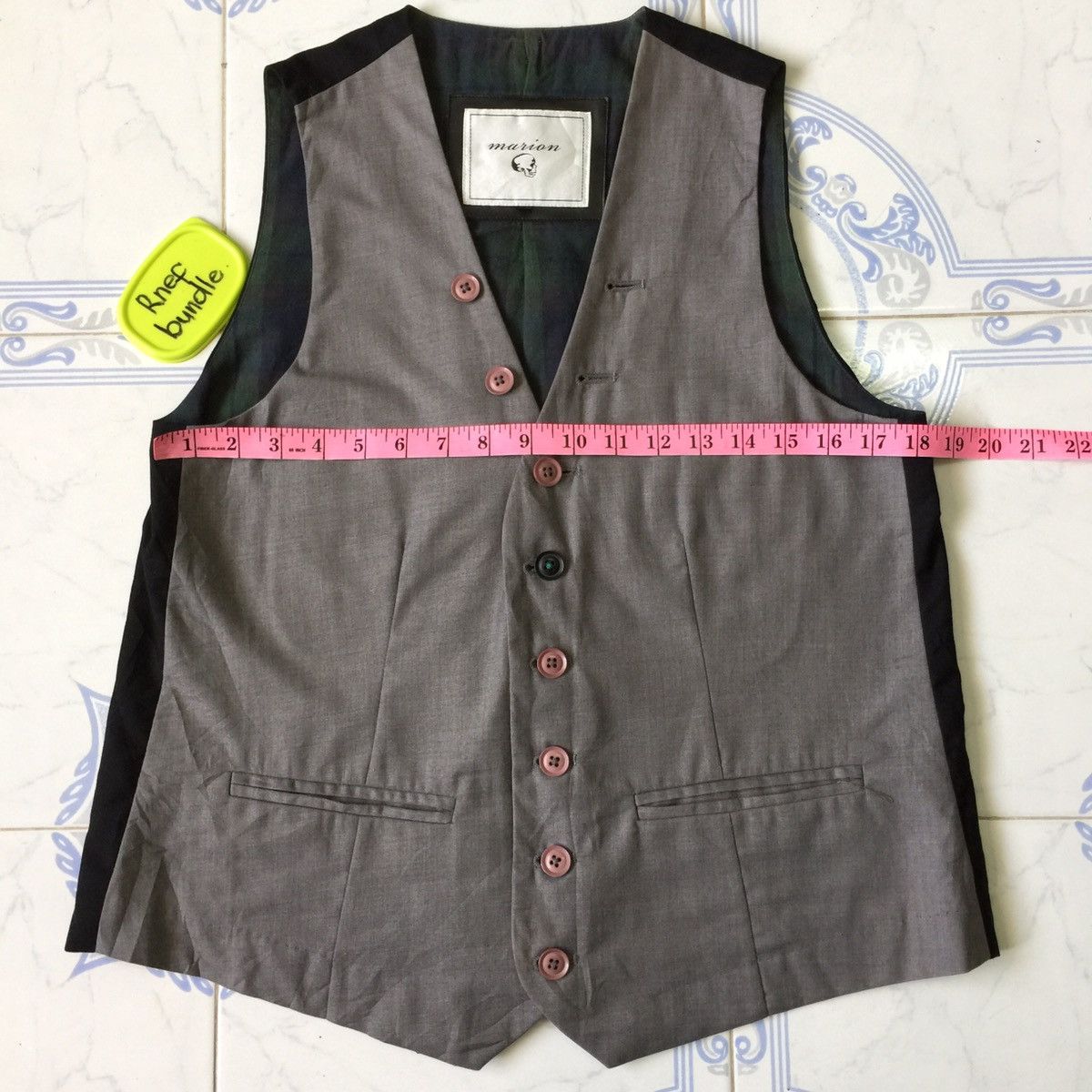 Japanese Brand Marion fashionable tweed vest from Japan Size US M / EU 48-50 / 2 - 7 Thumbnail