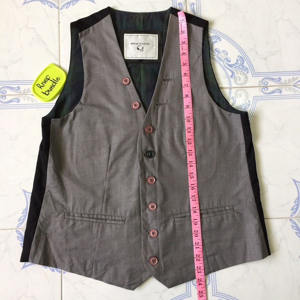 Japanese Brand Marion fashionable tweed vest from Japan Size US M / EU 48-50 / 2 - 8 Thumbnail