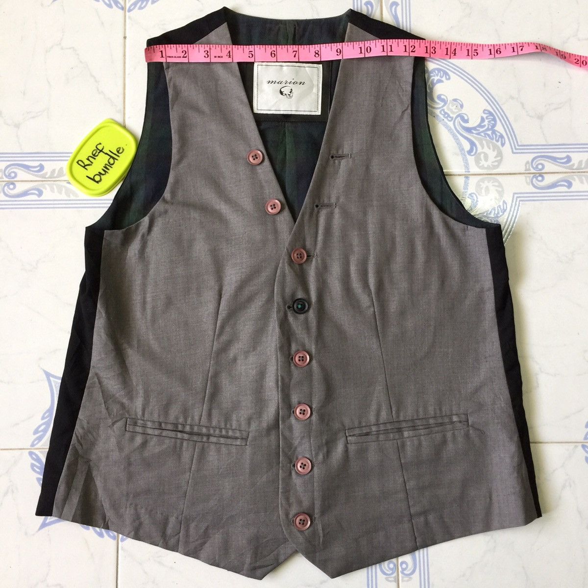 Japanese Brand Marion fashionable tweed vest from Japan Size US M / EU 48-50 / 2 - 9 Thumbnail