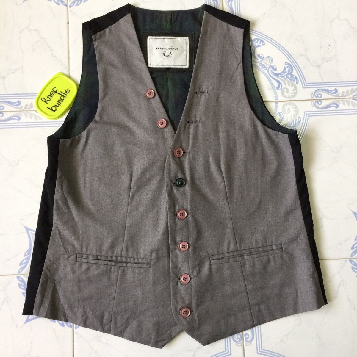 Japanese Brand Marion fashionable tweed vest from Japan Size US M / EU 48-50 / 2 - 6 Thumbnail