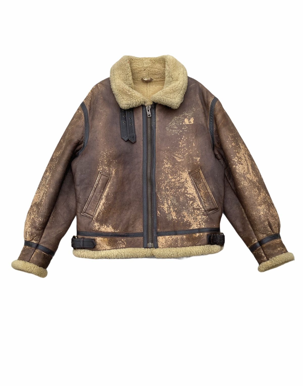 Other Sheepskin Fur Coat Jacket Like B-3 Size US L / EU 52-54 / 3 - 1 Thumbnail