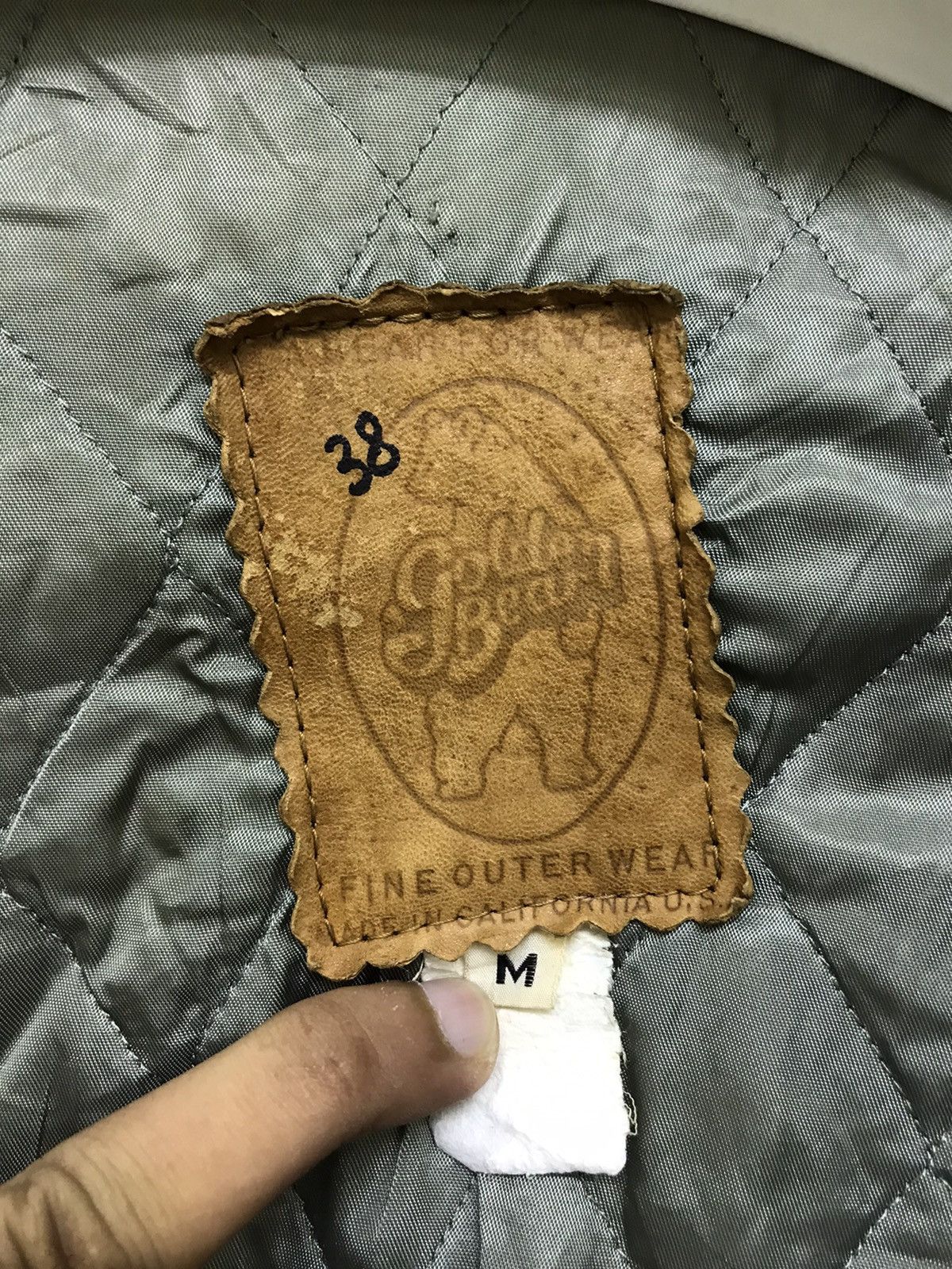 Golden Bear Vtg 80/70s Golden Bear Varsity Jacket Leather Sleeves 47🟩 Size US M / EU 48-50 / 2 - 9 Thumbnail