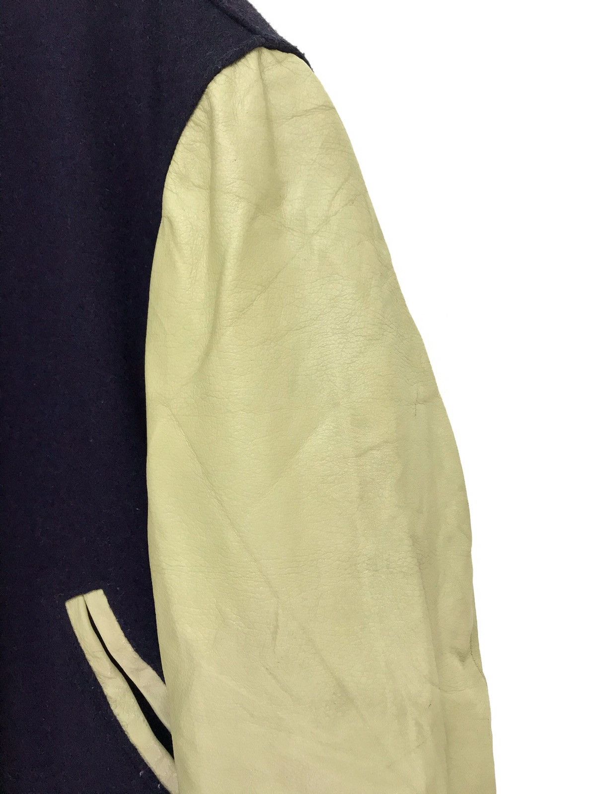 Golden Bear Vtg 80/70s Golden Bear Varsity Jacket Leather Sleeves 47🟩 Size US M / EU 48-50 / 2 - 3 Thumbnail
