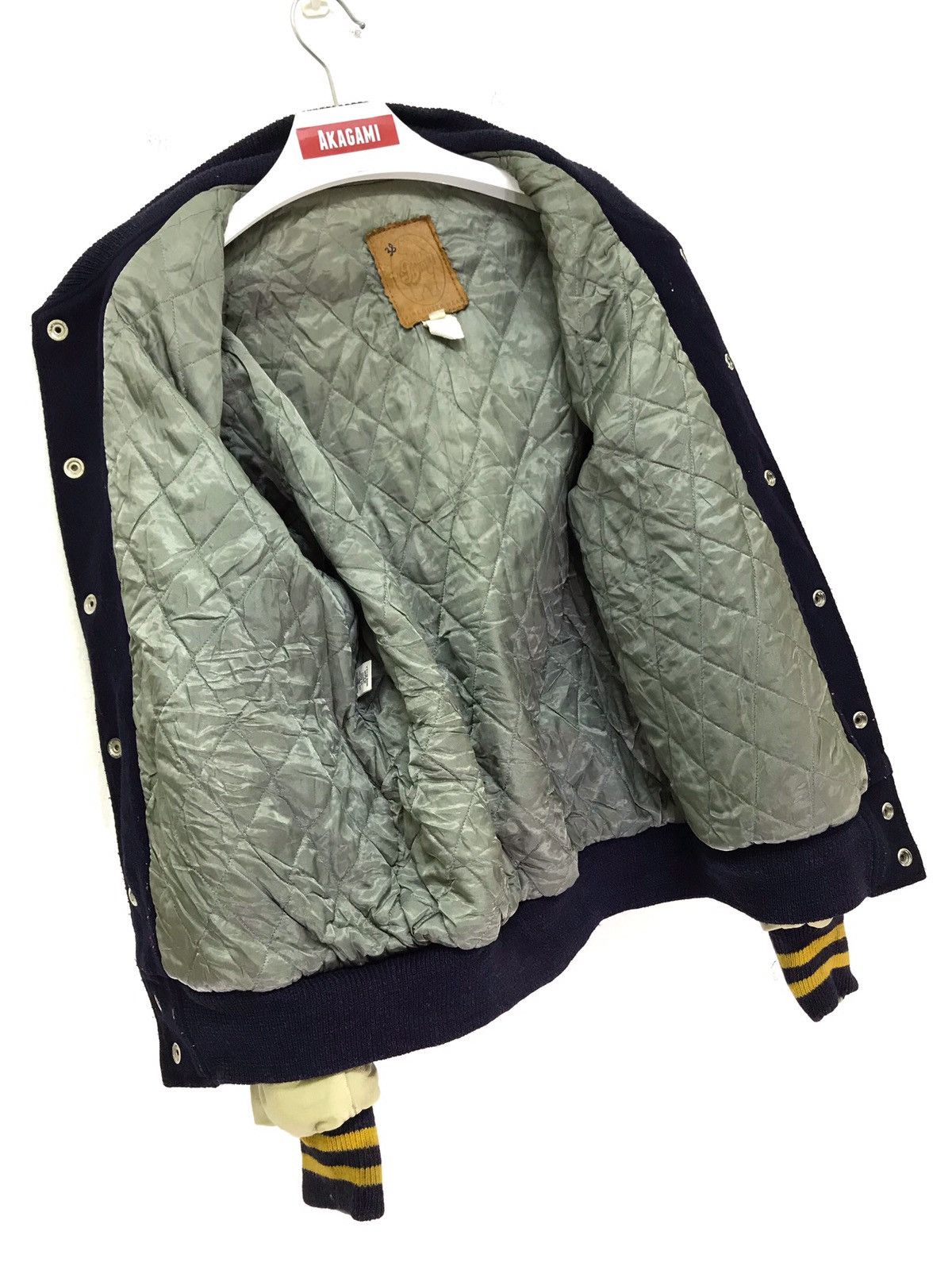 Golden Bear Vtg 80/70s Golden Bear Varsity Jacket Leather Sleeves 47🟩 Size US M / EU 48-50 / 2 - 8 Thumbnail