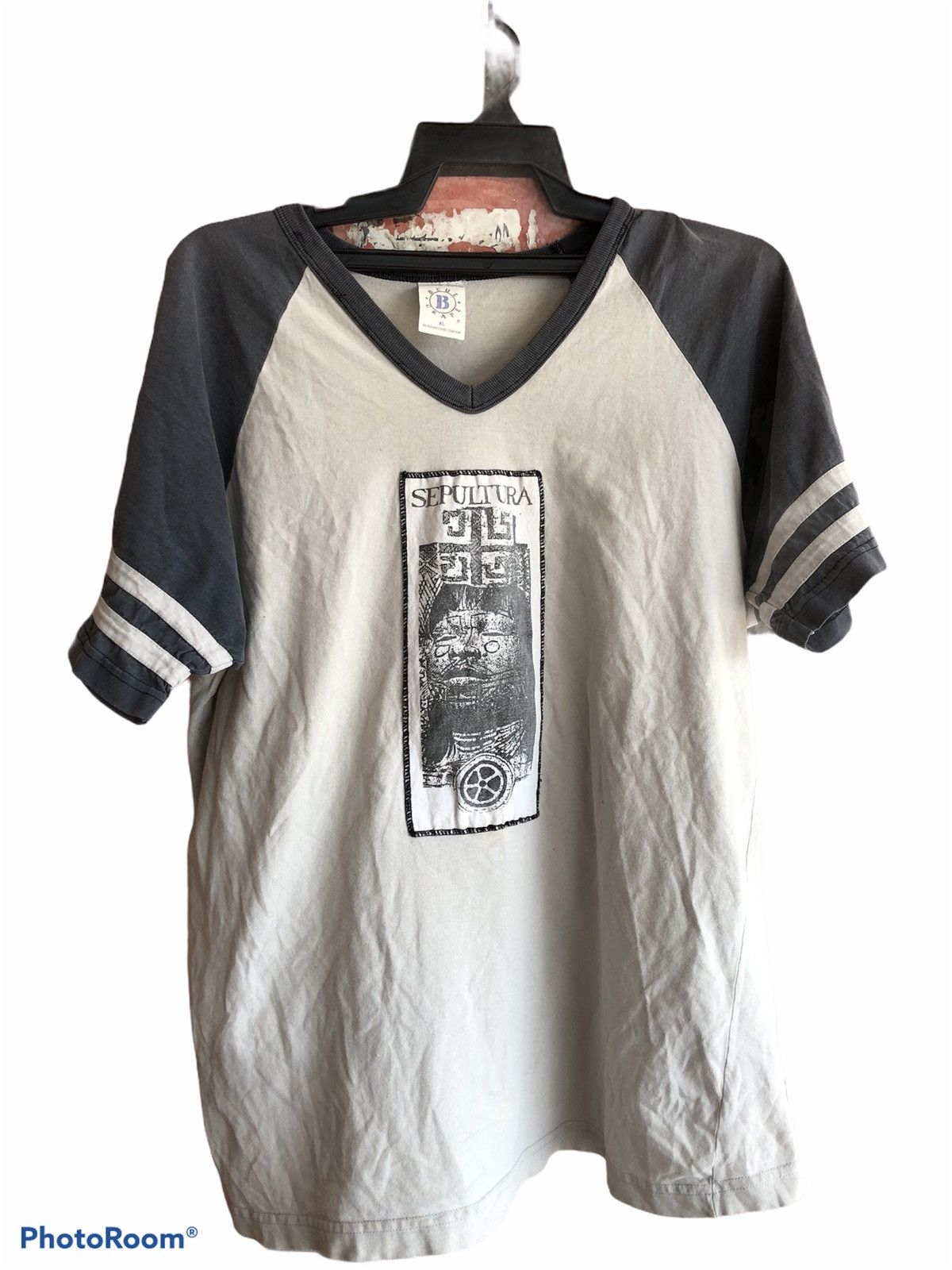 image of Band Tees x Rock Tees Vintage Sepultura Shirt in Grey, Men's (Size XL)