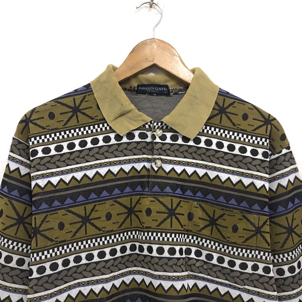 Vintage Vintage Full Print Art Polos Sweatshirt Size US M / EU 48-50 / 2 - 2 Thumbnail