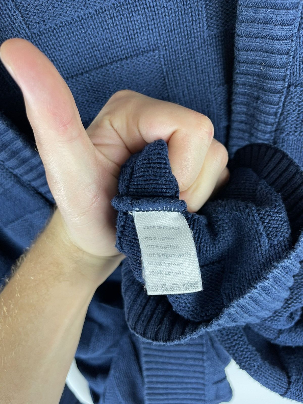 Lacoste Chemise Lacoste vintage blue knit cardigan sweater rare Size US XL / EU 56 / 4 - 6 Thumbnail