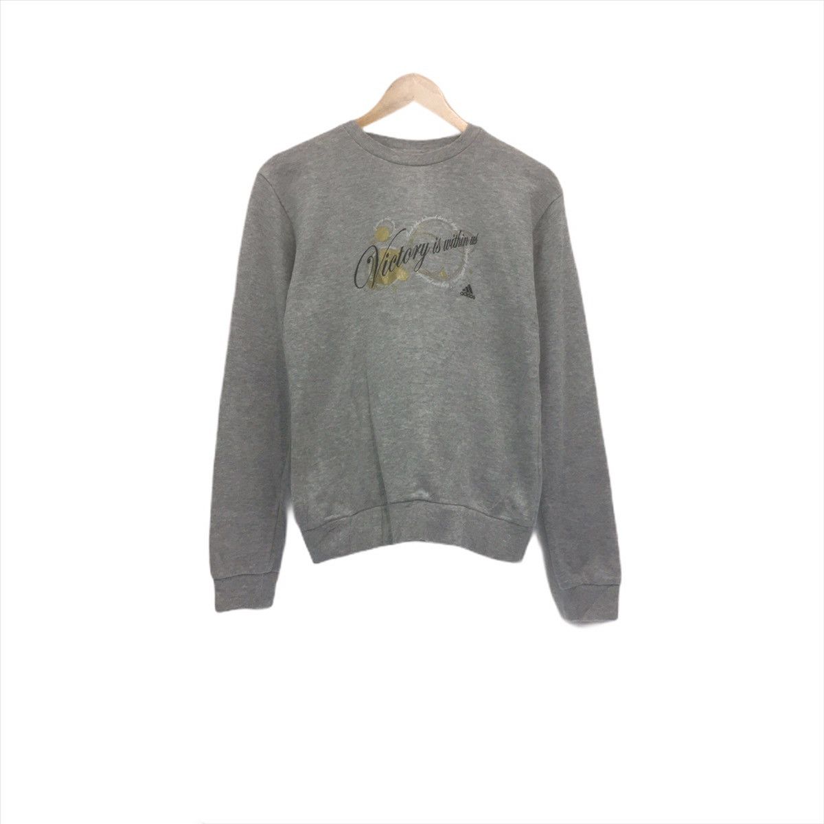 Adidas × Vintage Adidas Sweatshirt Crewneck DesignSpellout Victory Within Us Size US S / EU 44-46 / 1 - 1 Thumbnail