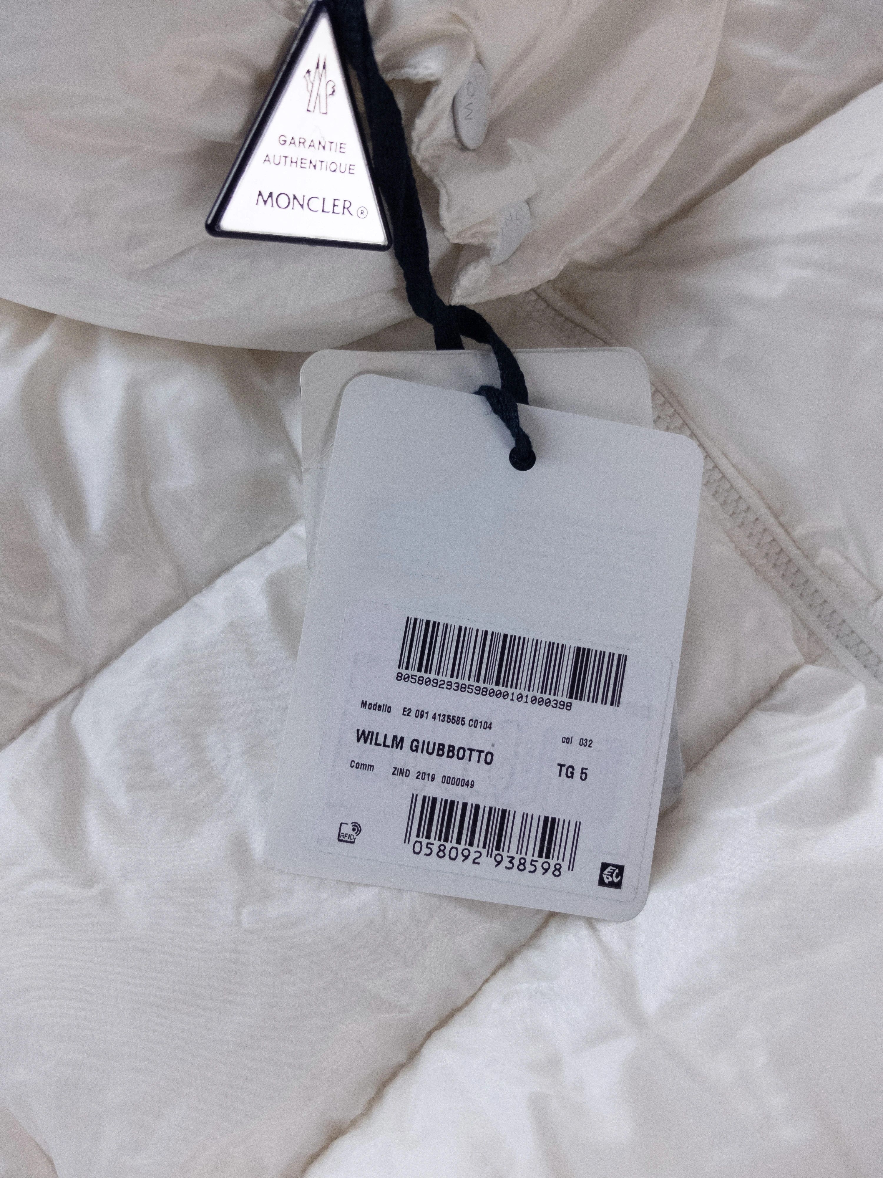 Moncler MONCLER Willm white quilted down hooded puffer jacket XXL 5 Size US XXL / EU 58 / 5 - 4 Thumbnail