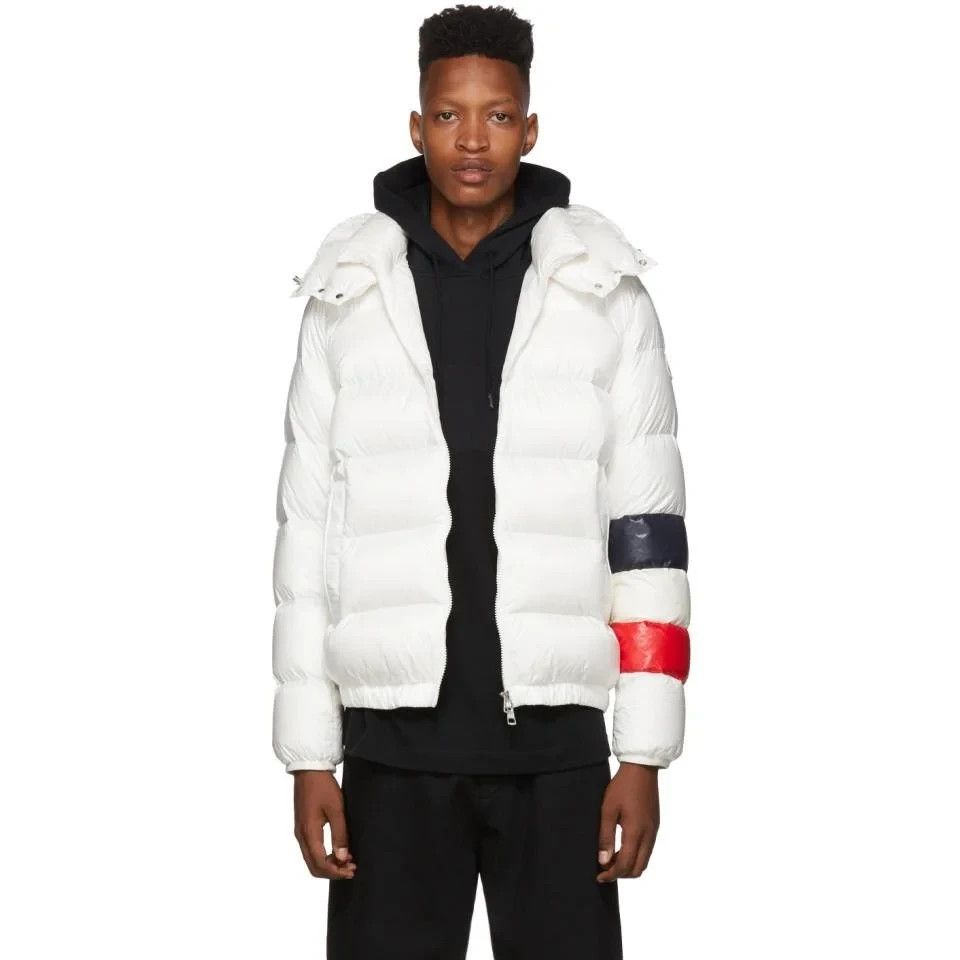 Moncler MONCLER Willm white quilted down hooded puffer jacket XXL 5 Size US XXL / EU 58 / 5 - 2 Thumbnail