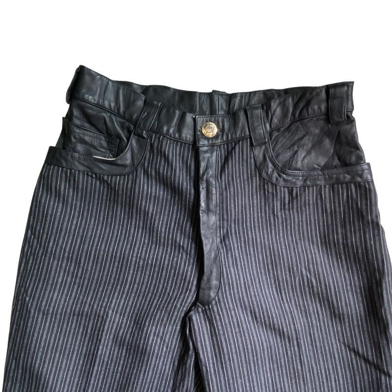 Vivienne Westwood Vintage 80’s Museum Piece Leather Waist Stripes Pants Size US 30 / EU 46 - 4 Thumbnail