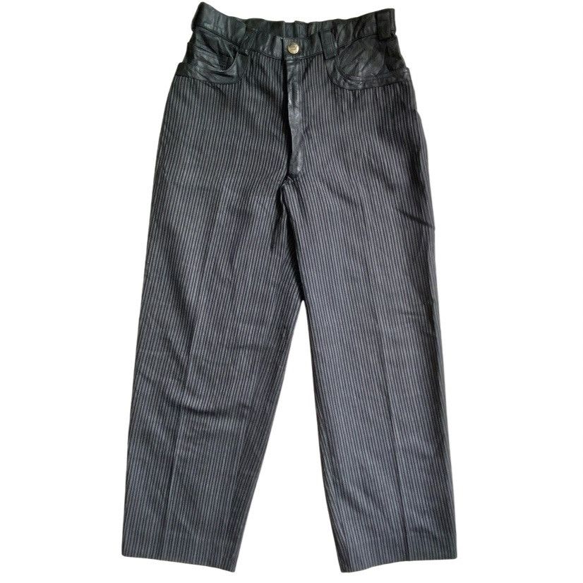 Vivienne Westwood Vintage 80’s Museum Piece Leather Waist Stripes Pants Size US 30 / EU 46 - 5 Thumbnail