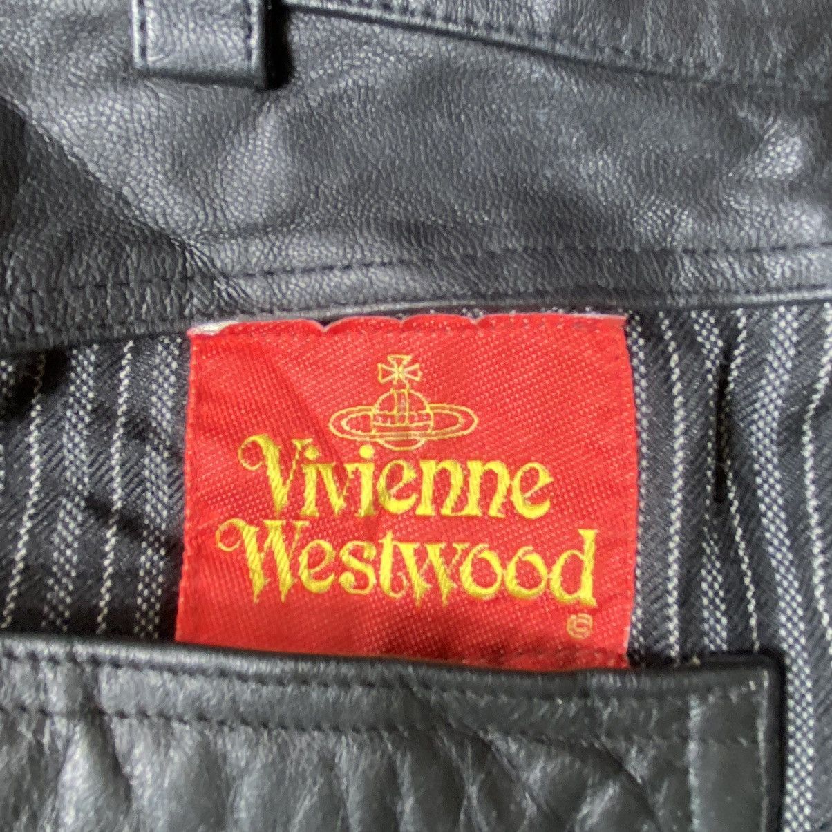 Vivienne Westwood Vintage 80’s Museum Piece Leather Waist Stripes Pants Size US 30 / EU 46 - 8 Thumbnail