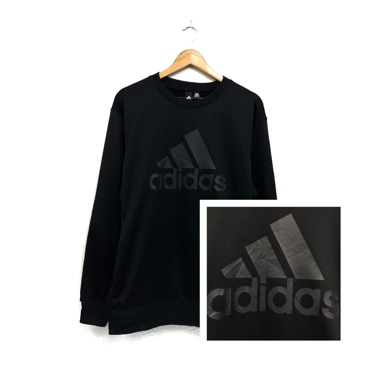 Adidas × Vintage Adidas Sweatshirt Crewneck Biglogo Spellout Adidas Size US M / EU 48-50 / 2 - 1 Thumbnail