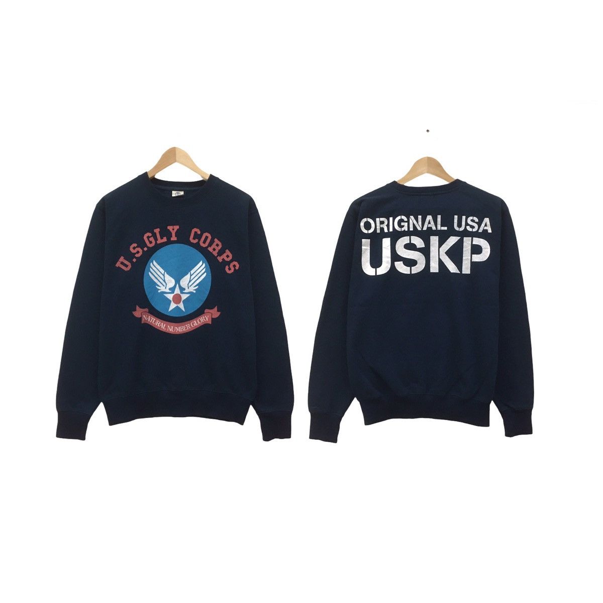 Other Vintage US Gly Corps Sweatshirt Biglogo Original USA Uskp Size US M / EU 48-50 / 2 - 1 Thumbnail