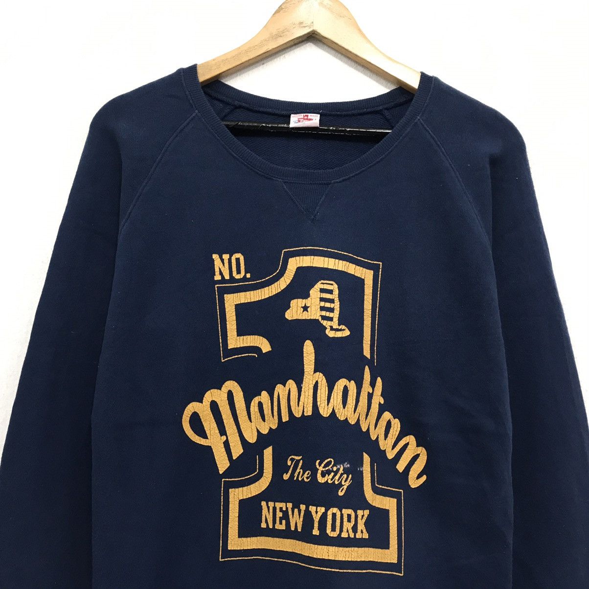 American Apparel × Japanese Brand × Manhattan Portage No1 manhattan Sweatshirt Biglogo New York City Spellout Size US S / EU 44-46 / 1 - 2 Thumbnail