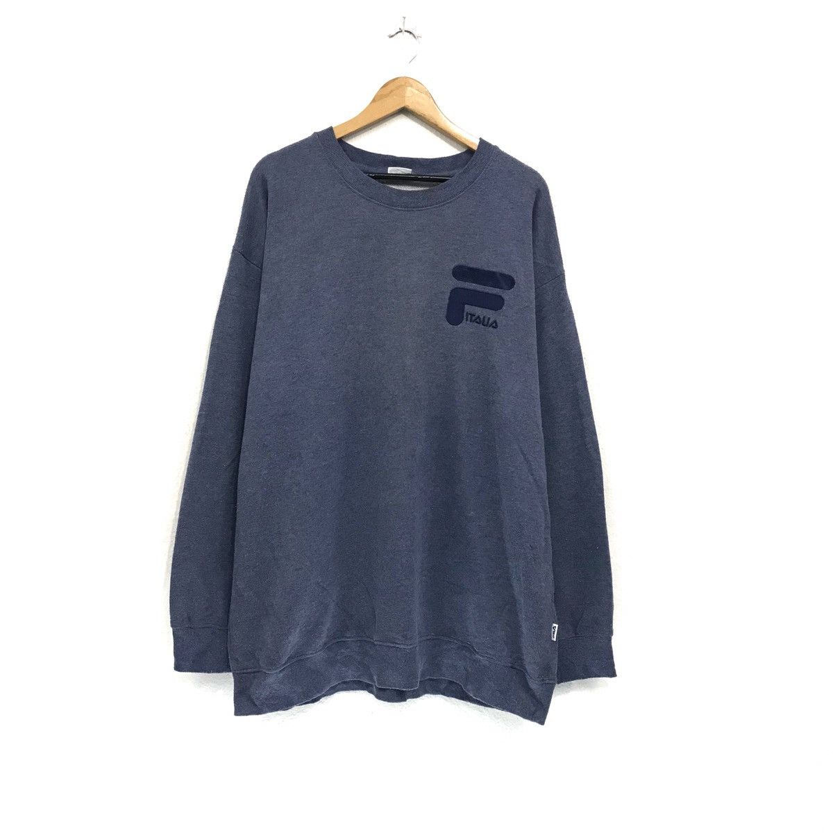Fila × Vintage Vintage FILA Sweatshirt Crew Neck Embroidery Spellout FILA Size US XL / EU 56 / 4 - 2 Thumbnail