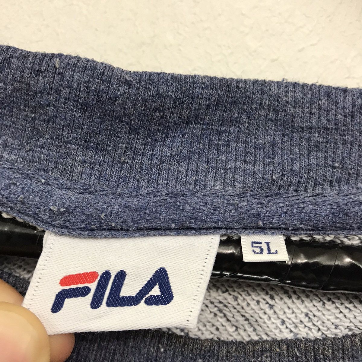Fila × Vintage Vintage FILA Sweatshirt Crew Neck Embroidery Spellout FILA Size US XL / EU 56 / 4 - 7 Thumbnail