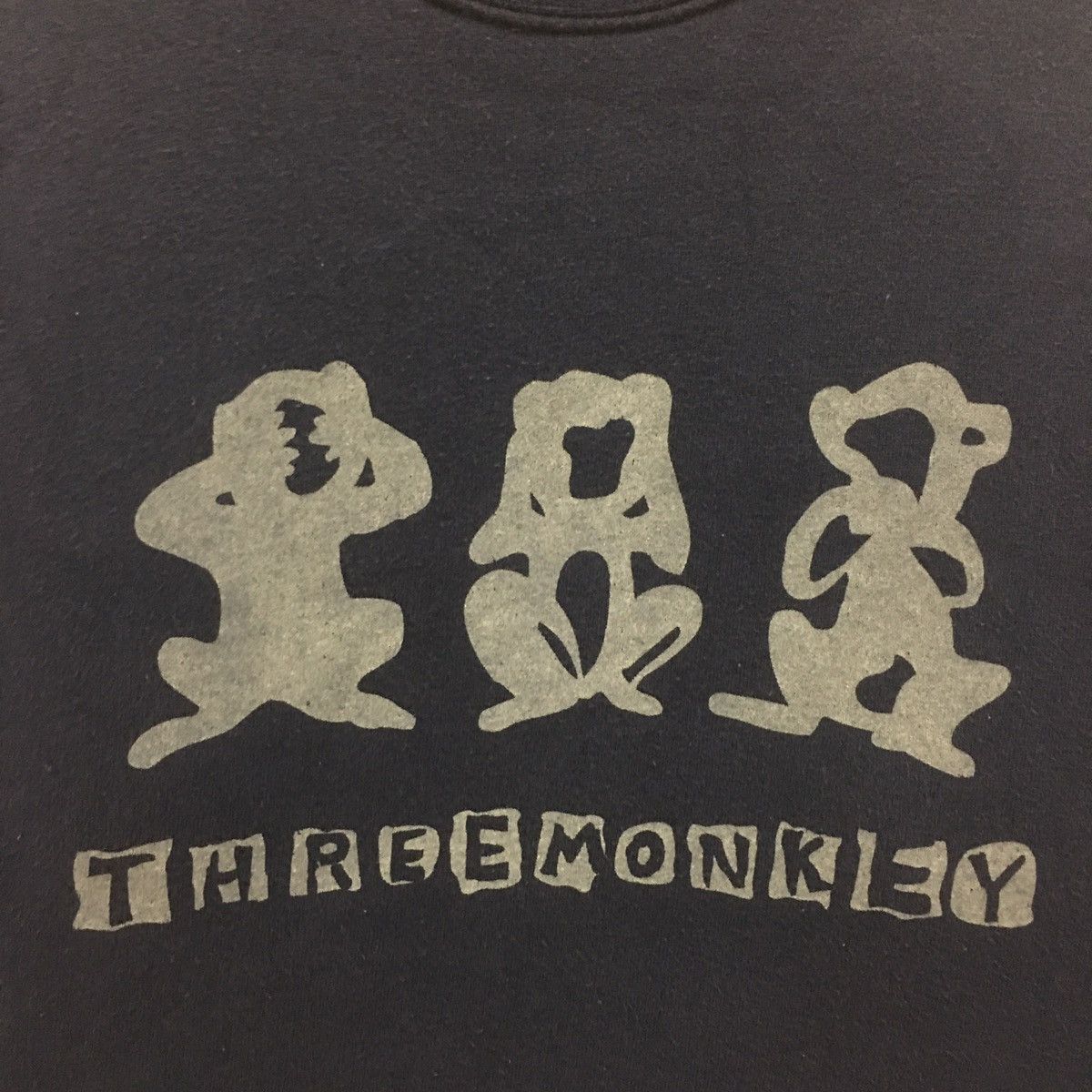 Japanese Brand × Vintage Vintage Three Monkey Sweatshirt Biglogo Three Monkey Size US M / EU 48-50 / 2 - 3 Thumbnail