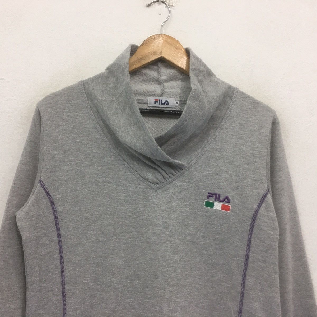 Fila × Vintage FILA Italy Sweatshirt Embroidery Logo Sweatshirt Size US M / EU 48-50 / 2 - 2 Thumbnail