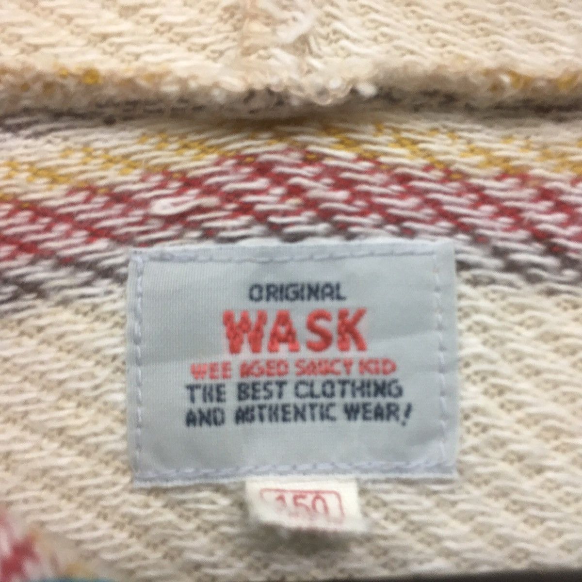 Vintage WASK(wee aged saucy kids) in Japan Stripes Hoodie Longsleve Size US S / EU 44-46 / 1 - 5 Thumbnail