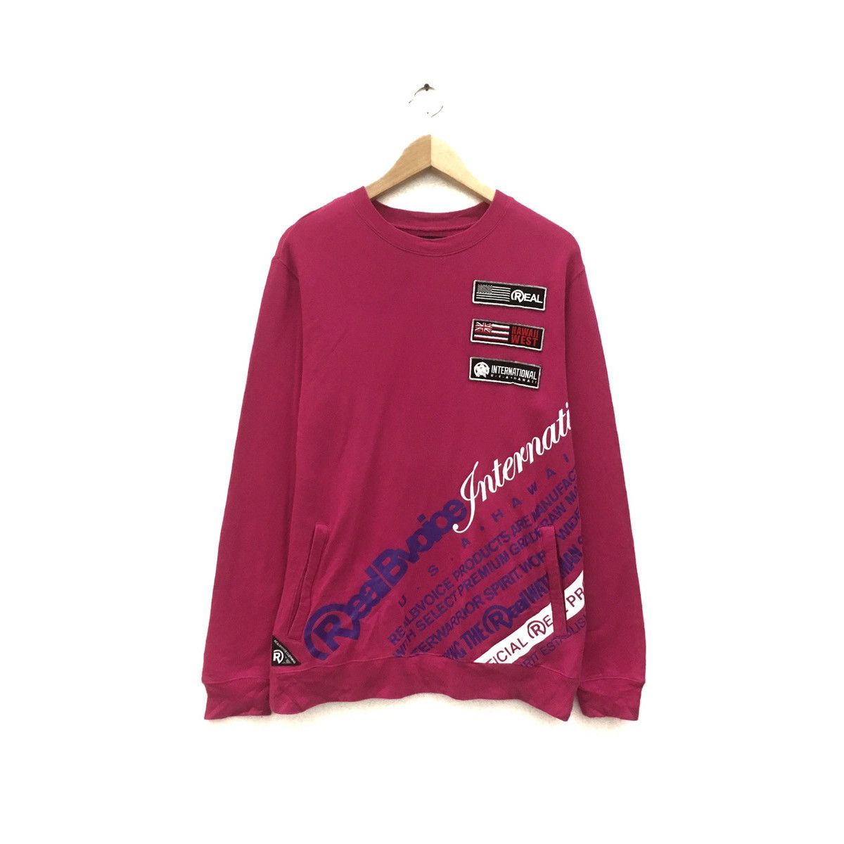 Japanese Brand × Vintage Vintage RealBvoice Sweatshirt CrewNeck Biglogo Hawaii Size US M / EU 48-50 / 2 - 2 Thumbnail