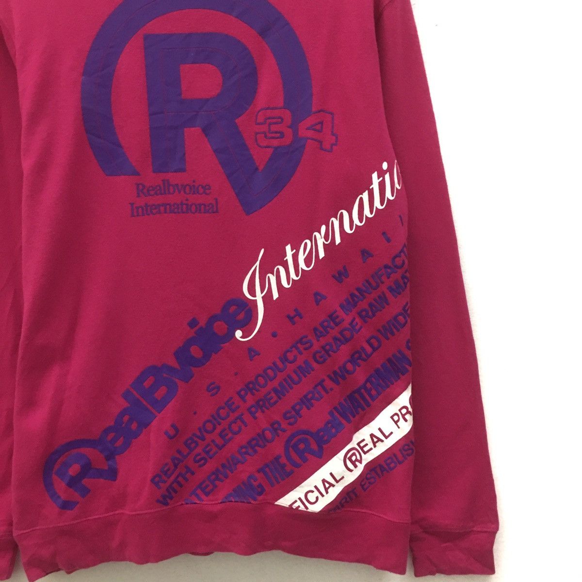 Japanese Brand × Vintage Vintage RealBvoice Sweatshirt CrewNeck Biglogo Hawaii Size US M / EU 48-50 / 2 - 7 Thumbnail