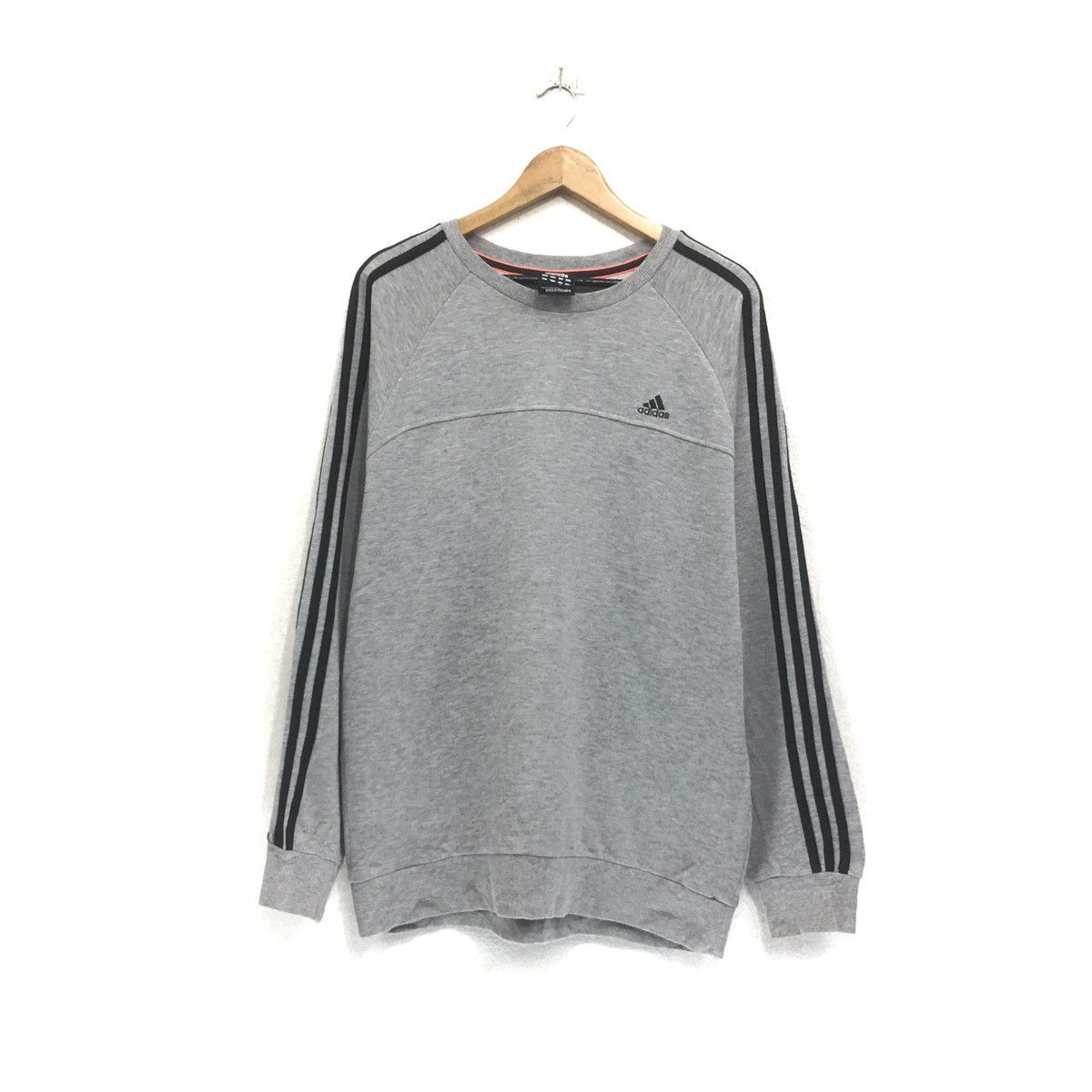 Adidas × Vintage Adidas Sweatshirt Adidas Three Stripes Adidas Trefoils Size US L / EU 52-54 / 3 - 2 Thumbnail