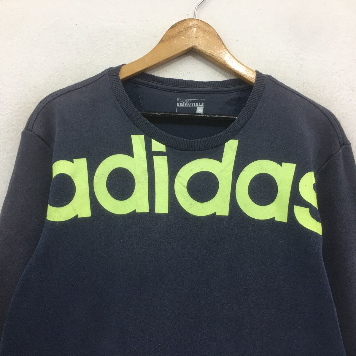 Adidas × Vintage Adidas Sweatshirt Crewneck Biglogo Spellout ADIDAS Size US M / EU 48-50 / 2 - 3 Thumbnail