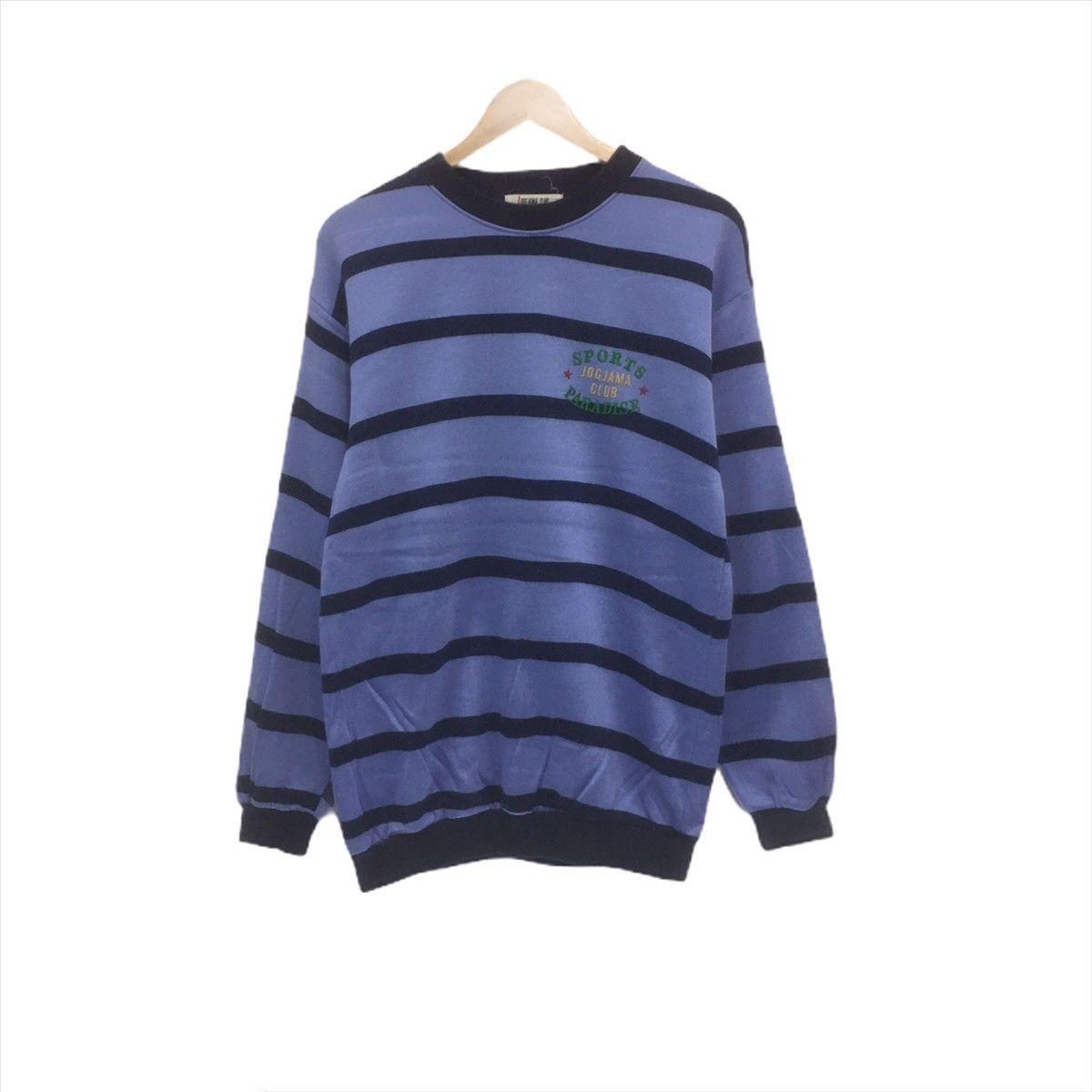 All Sport × Vintage Vintage Jogjama Club Sweatshirt Crewneck Clothing Stripe Size US M / EU 48-50 / 2 - 1 Thumbnail