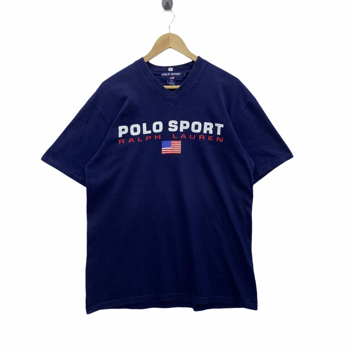 Polo Ralph Lauren × Vintage *POLO SPORT Spellout logo Men Tshirt Size US L / EU 52-54 / 3 - 1 Thumbnail