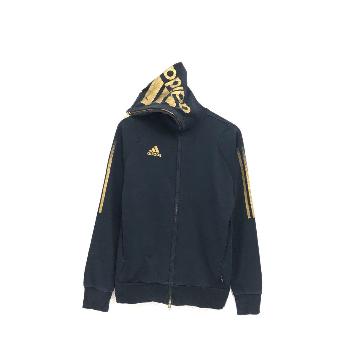 Adidas × Japanese Brand × Vintage Adidas Hoodie Fullzip Adidas Sweatshirt Adidas Stripes Size US S / EU 44-46 / 1 - 1 Thumbnail