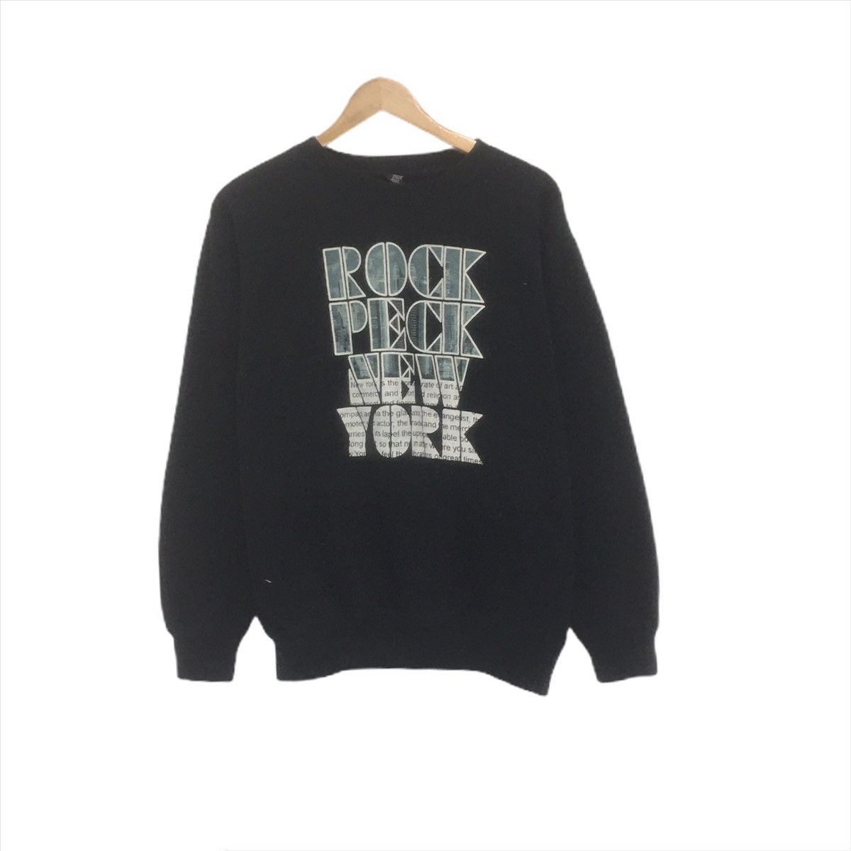 Peak Performance × Vintage Rock Peak New York Sweatshirt Crewneck Spellout Pullover Size US M / EU 48-50 / 2 - 1 Thumbnail