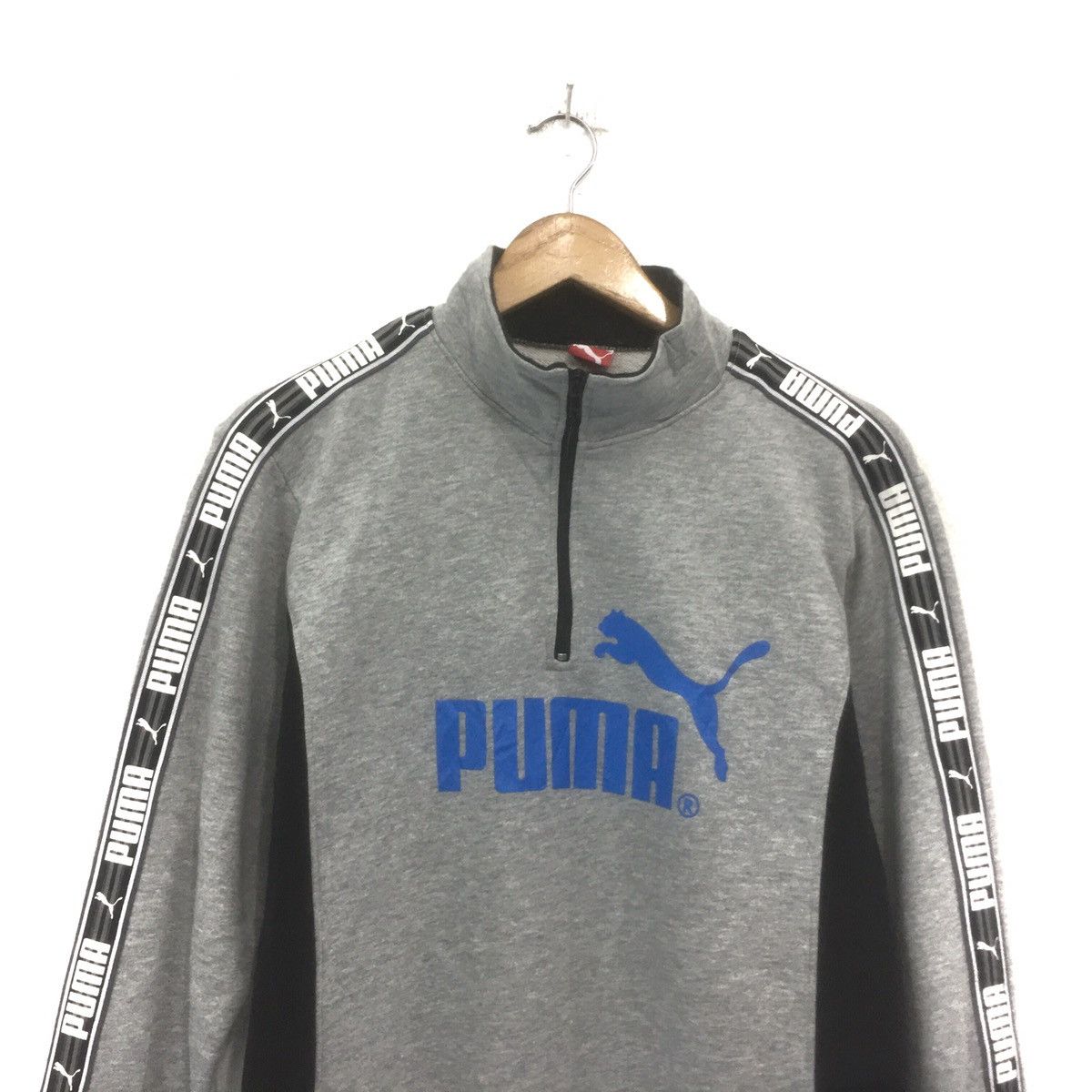 Japanese Brand × Puma Puma Sweatshirt HalfZipBigLogo Print Spellout Sidetape Puma Size US S / EU 44-46 / 1 - 2 Thumbnail