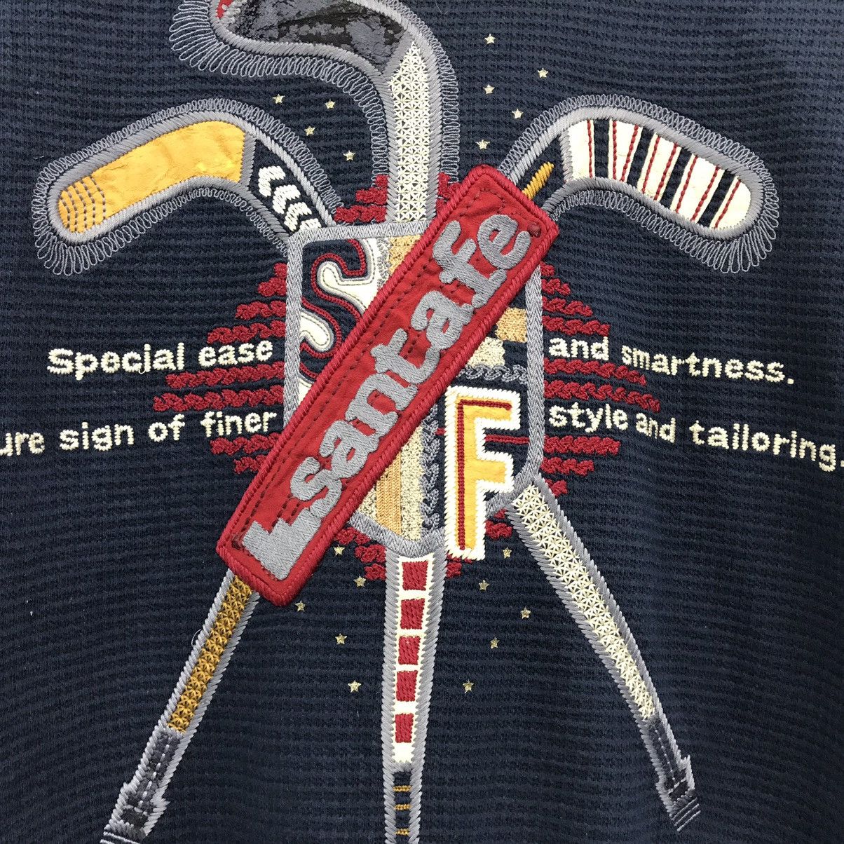 Japanese Brand × Vintage Vintage Santafe Sweatshirt Embroidery Biglogo Spell Santafe Size US L / EU 52-54 / 3 - 4 Thumbnail