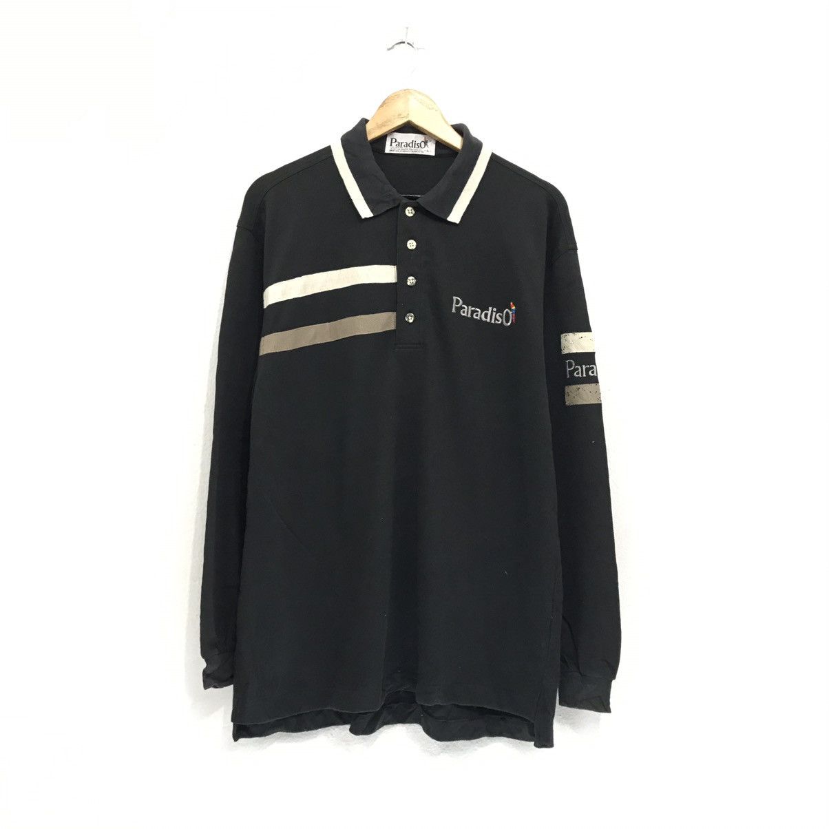 Japanese Brand × Vintage Paradiso Sweatshirt Half Button Pullover Size US L / EU 52-54 / 3 - 2 Thumbnail