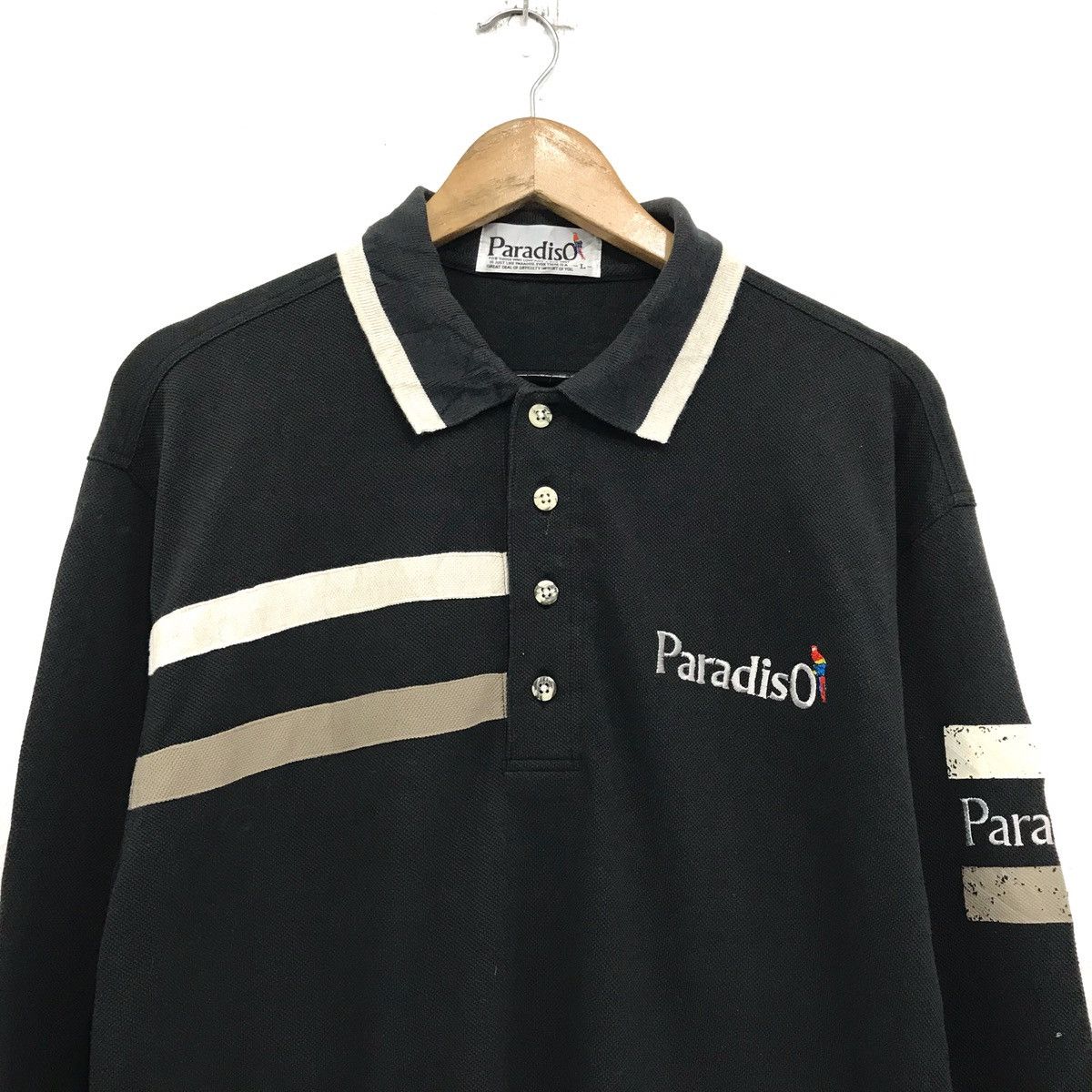 Japanese Brand × Vintage Paradiso Sweatshirt Half Button Pullover Size US L / EU 52-54 / 3 - 3 Thumbnail